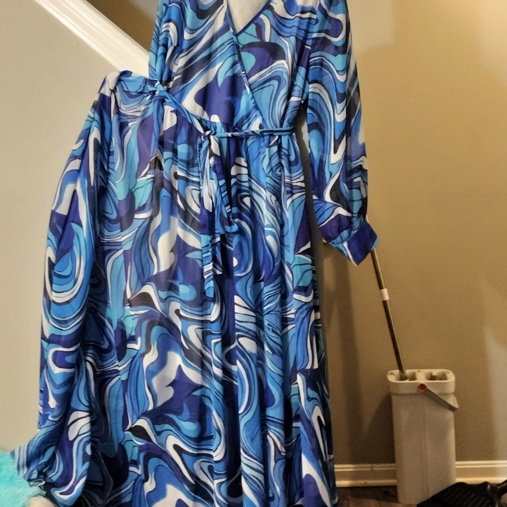 XPlusWear Blue Long Dress